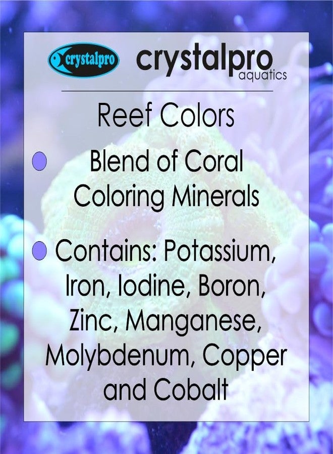 crystalpro Reef Micro Coral Coloring Mineral Additive for Reef Aquariums - for Healthy Growth and Coloration of Corals and Invertebrates - Treats 3300 Gallons (16.9 Oz) - Image 2